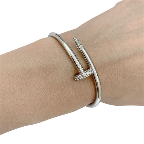 bracelet clou or blanc